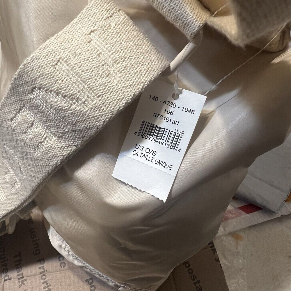 NWT Aerie Offline Mini Drawstring Back Pack One Size Cream Polyester - Picture 6 of 6